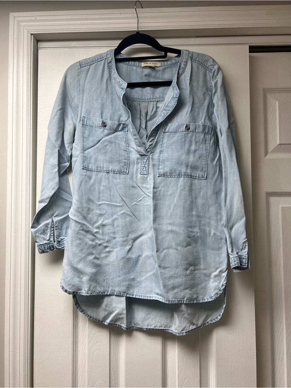 cloth & stone Light Blue Women’s Top Blouse